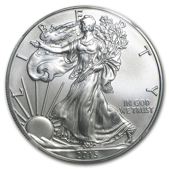 Buy 2015-W Burnished Silver Eagle MS-70 NGC (First Day of Issue) | APMEX