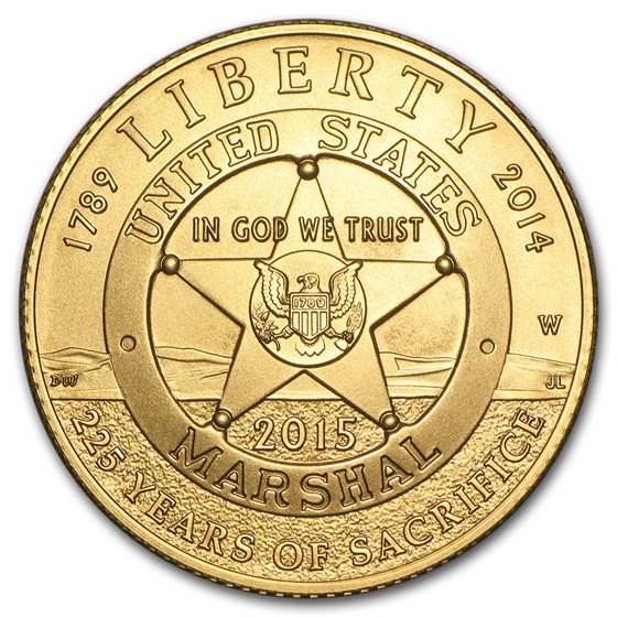 2015-W Gold $5 Commem U.S. Marshals Service BU (Capsule Only)