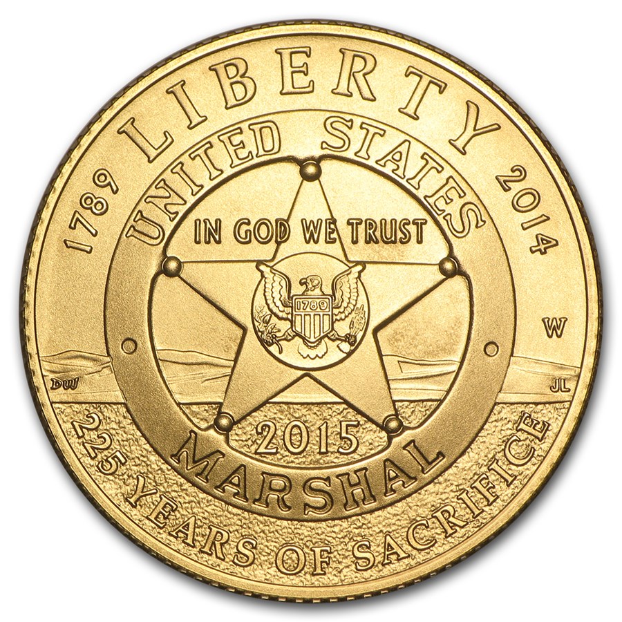 2015-W Gold $5 Commem U.S. Marshals Service BU (Capsule Only)
