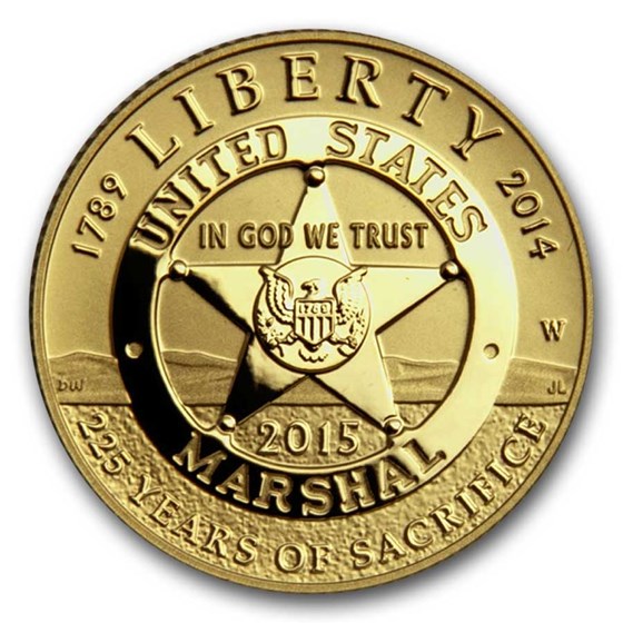 2015-W Gold $5 Commem U.S. Marshals Service Proof (Capsule Only) 2015-W Gold $5 Commem U.S. Marshals Service Proof (Capsule Only)