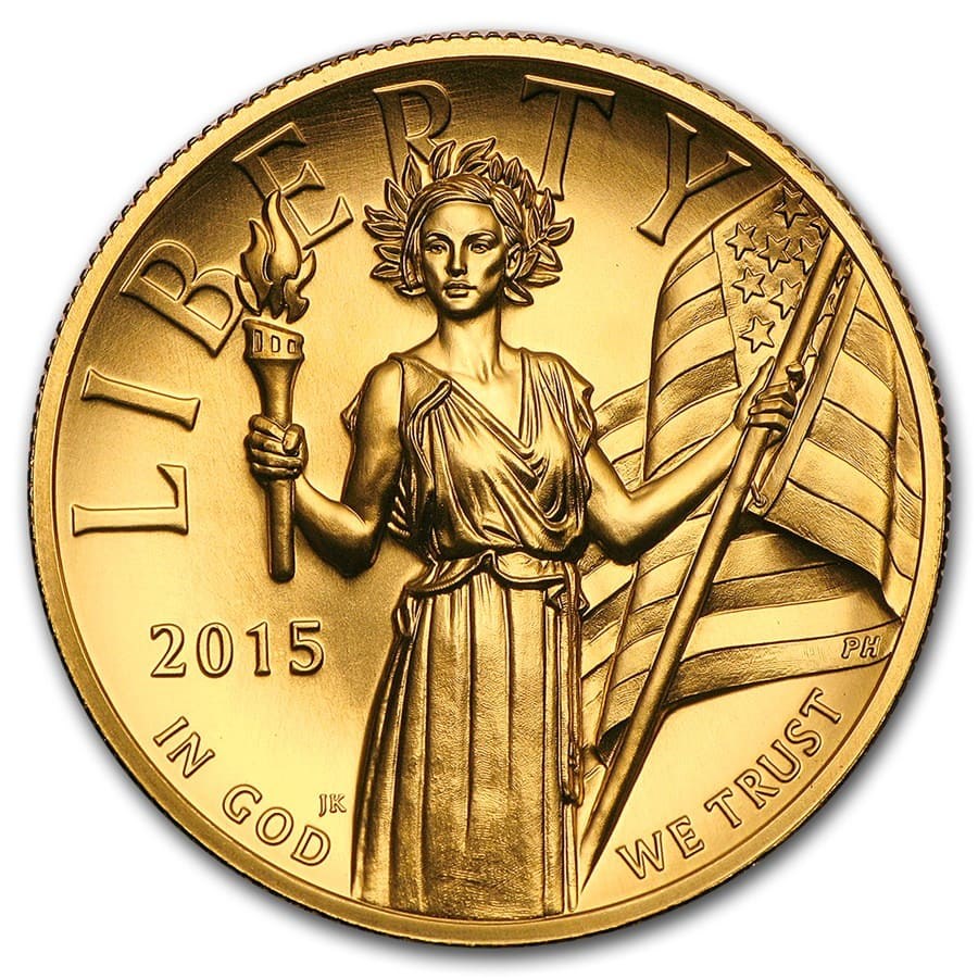 2015-W High Relief American Liberty Gold BU (w/Box and COA)
