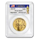 2015-W High Relief American Liberty Gold MS-70 PCGS
