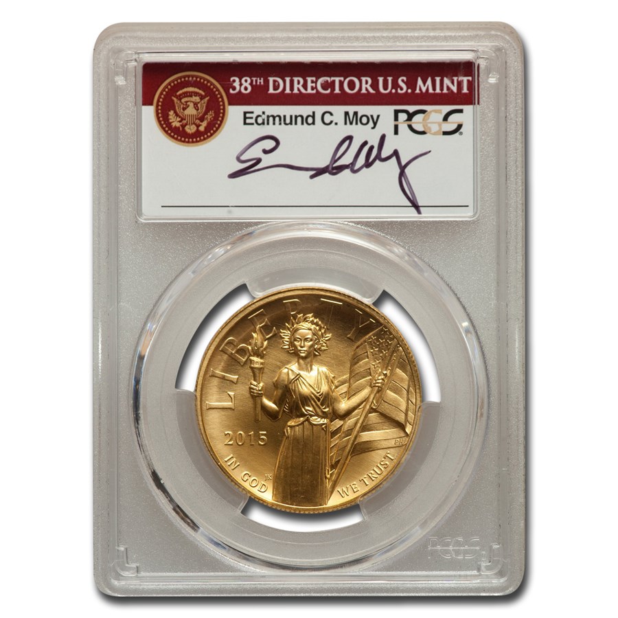 2015-W High Relief Liberty Gold MS-70 PCGS (Moy, FS)