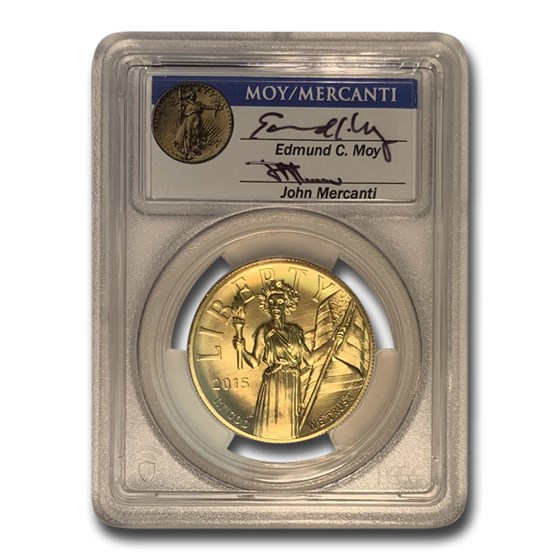 2015-W High Relief Liberty Gold MS-70 PCGS (Moy & Mercanti, FS)