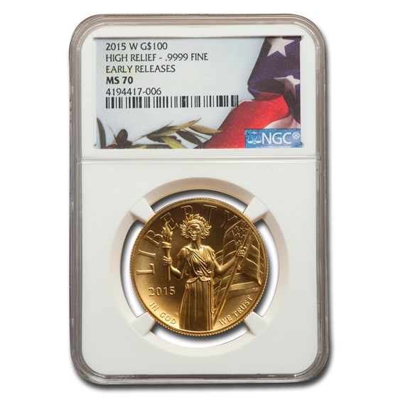 2015-W HR American Liberty Gold MS-70 NGC (Early Releases) 2015-W HR American Liberty Gold MS-70 NGC (Early Releases)