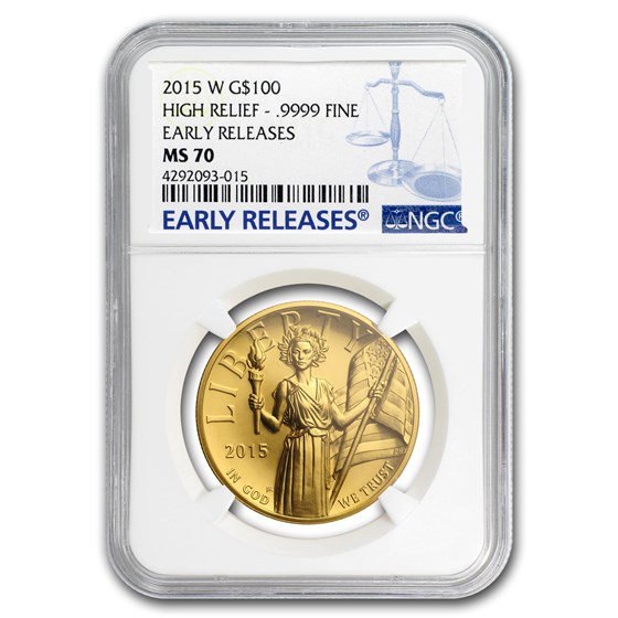2015-W HR American Liberty Gold MS-70 NGC (ER, Blue Label) 2015-W HR American Liberty Gold MS-70 NGC (ER, Blue Label)