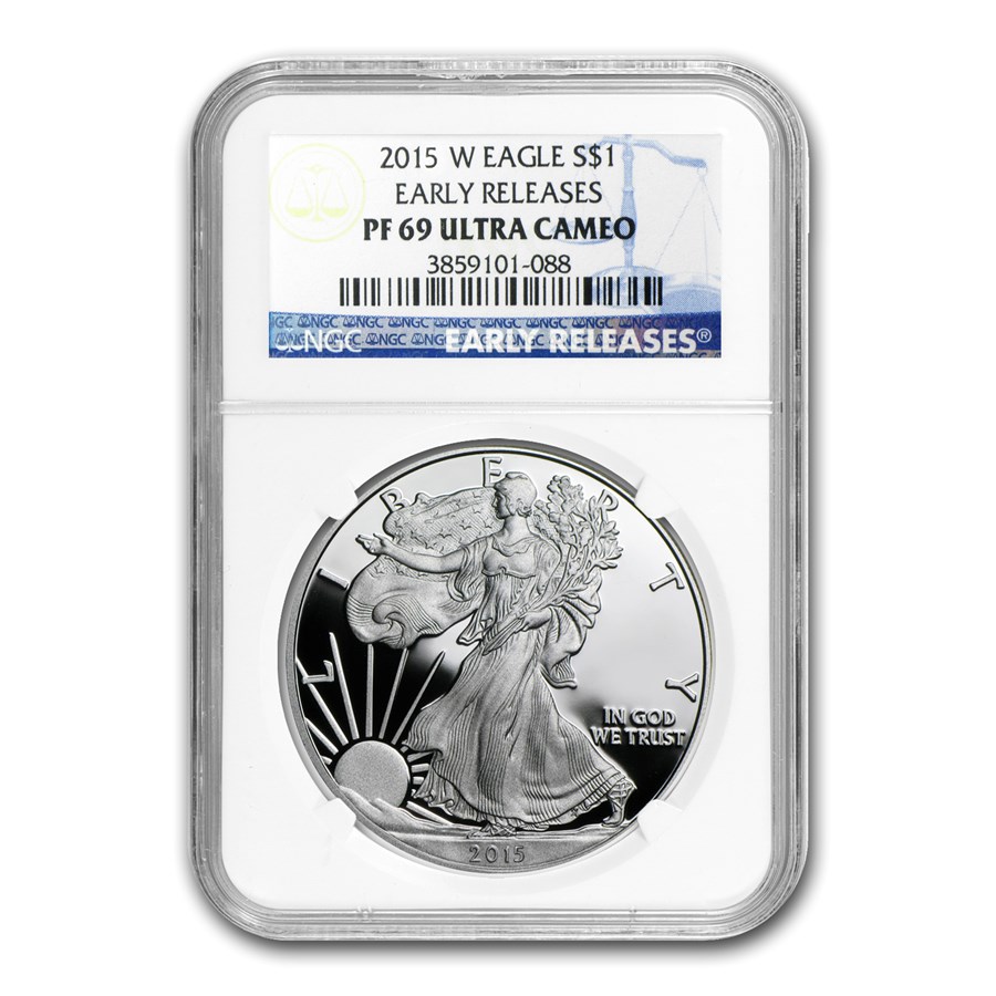 2015-W Proof American Silver Eagle PF-69 NGC (ER/FR)