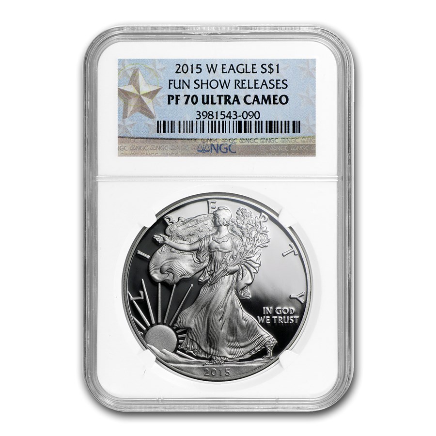 2015-W Proof American Silver Eagle PF-70 NGC (Fun Show Label)