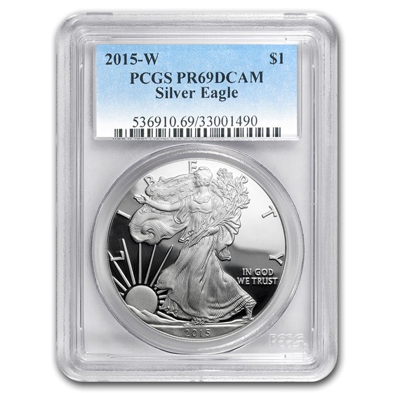 2015-W Proof American Silver Eagle PR-69 PCGS 2015-W Proof American Silver Eagle PR-69 PCGS