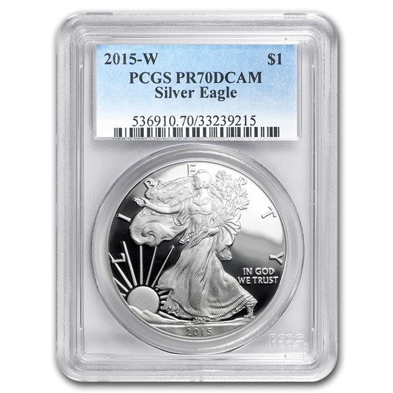 2015-W Proof American Silver Eagle PR-70 PCGS 2015-W Proof American Silver Eagle PR-70 PCGS