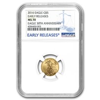 2016 1/10 oz American Gold Eagle MS-70 NGC (Early Releases)