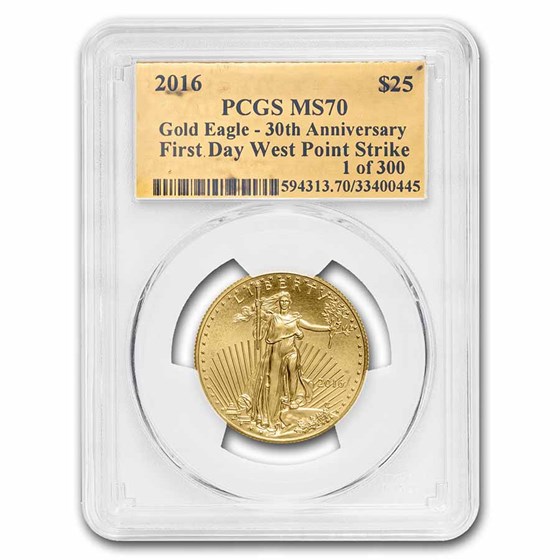 2016 1/2 oz American Gold Eagle MS-70 PCGS (FDI, Gold Foil) 2016 1/2 oz American Gold Eagle MS-70 PCGS (FDI, Gold Foil)