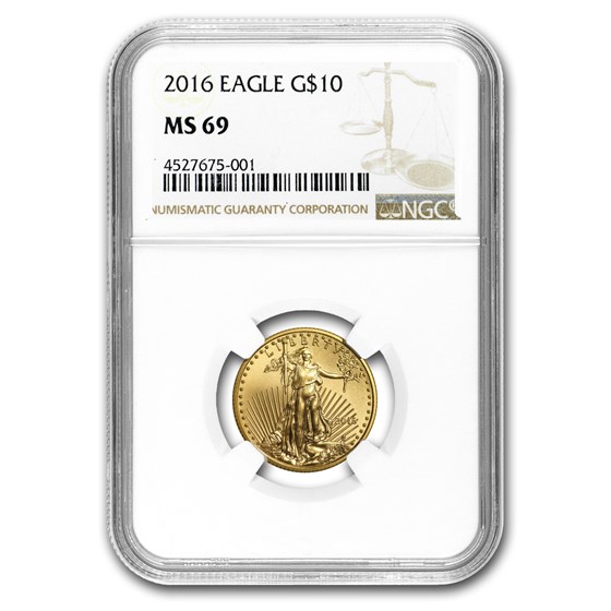 2016 1/4 oz American Gold Eagle MS-69 NGC 2016 1/4 oz American Gold Eagle MS-69 NGC