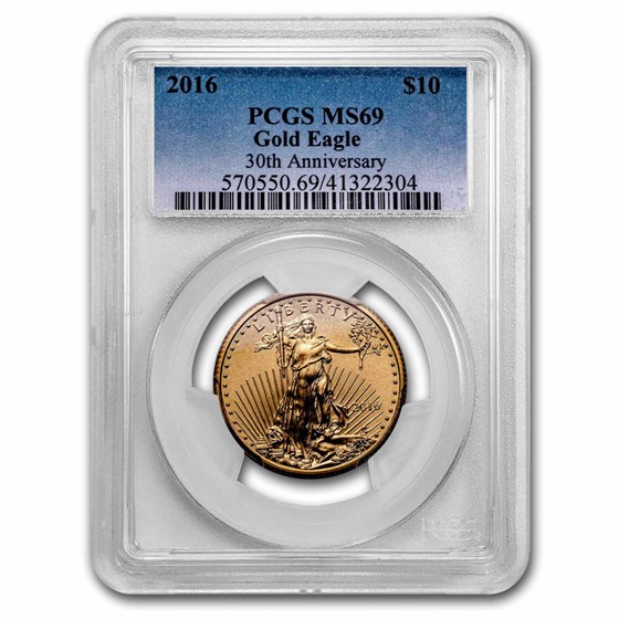 2016 1/4 oz American Gold Eagle MS-69 PCGS 2016 1/4 oz American Gold Eagle MS-69 PCGS