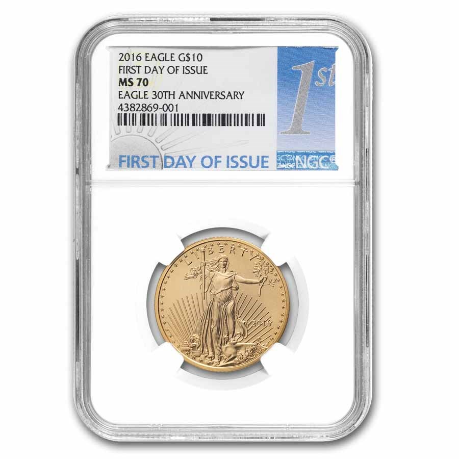 2016 1/4 oz American Gold Eagle MS-70 NGC (FDI)