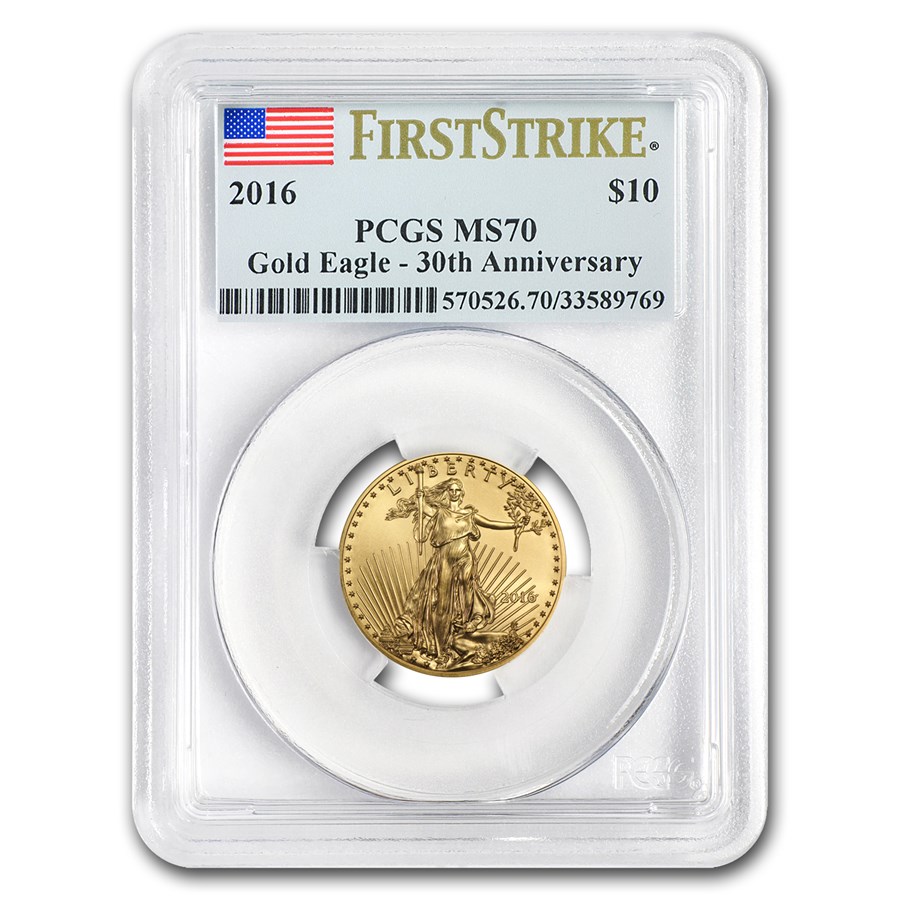2016 1/4 oz American Gold Eagle MS-70 PCGS (FirstStrike®)