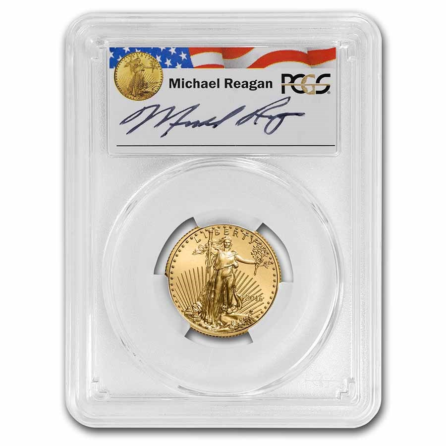 2016 1/4 oz American Gold Eagle MS-70 PCGS (Reagan)