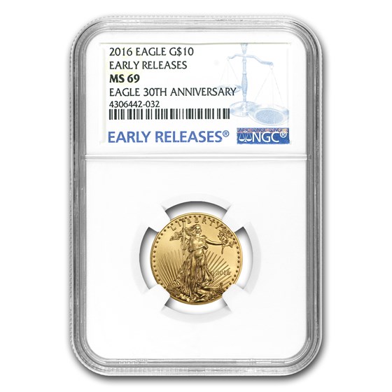 2016 1/4 oz Gold American Eagle MS-69 NGC (Early Releases) 2016 1/4 oz Gold American Eagle MS-69 NGC (Early Releases)