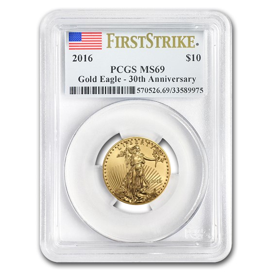 2016 1/4 oz Gold American Eagle MS-69 PCGS (FS) 2016 1/4 oz Gold American Eagle MS-69 PCGS (FS)