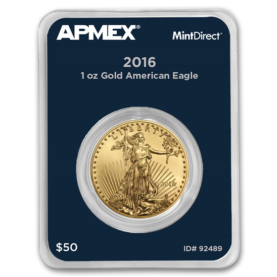 2016 1 oz American Gold Eagle (MintDirect® Single) 2016 1 oz American Gold Eagle (MintDirect® Single)