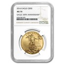 2016 1 oz American Gold Eagle MS-70 NGC