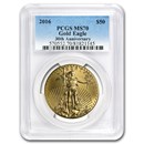 2016 1 oz American Gold Eagle MS-70 PCGS