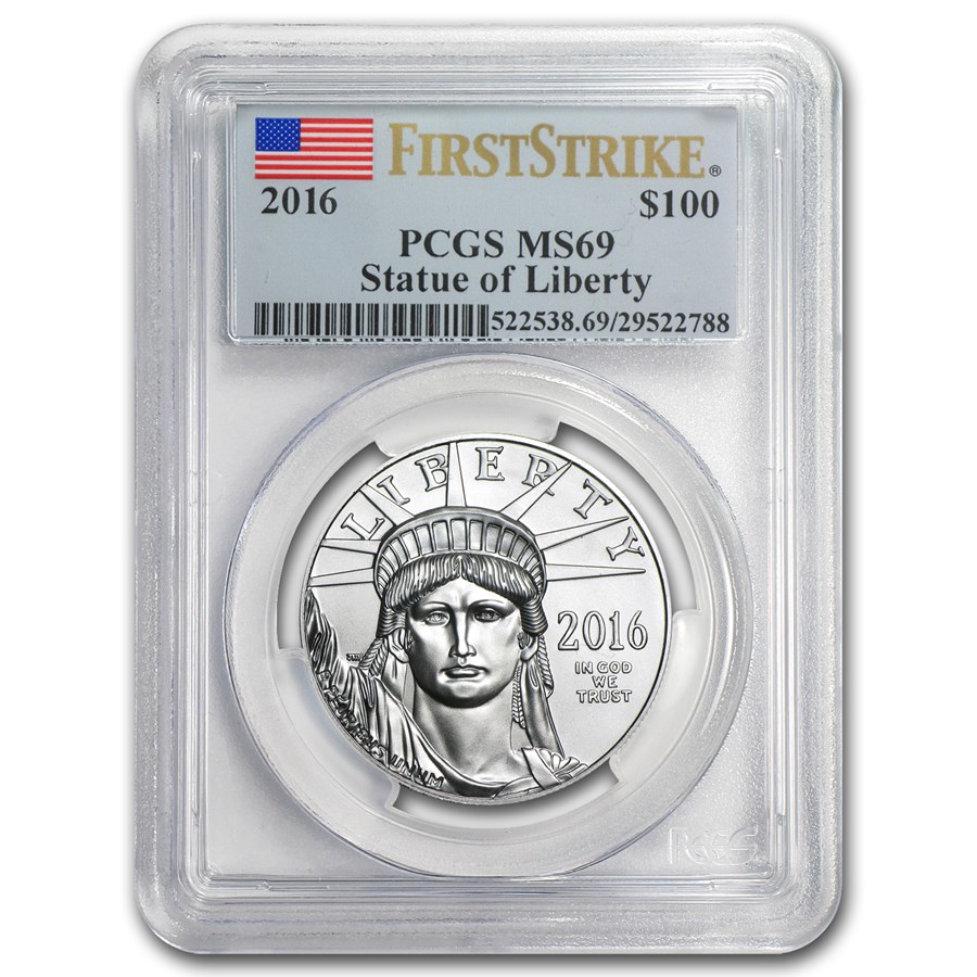 2016 1 oz American Platinum Eagle MS-69 PCGS (FirstStrike®)