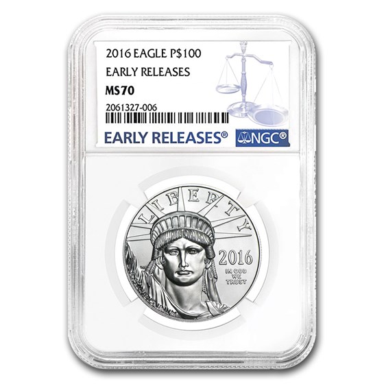 2016 1 oz American Platinum Eagle MS-70 NGC (Early Releases) 2016 1 oz American Platinum Eagle MS-70 NGC (Early Releases)