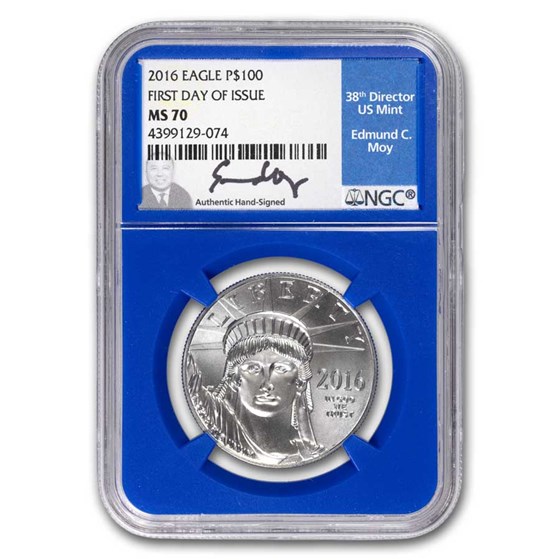 2016 1 oz American Platinum Eagle MS-70 NGC (FDI, Moy) 2016 1 oz American Platinum Eagle MS-70 NGC (FDI, Moy)