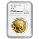 2016 1 oz Gold Buffalo MS-69 NGC