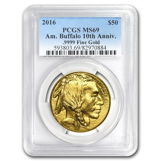 2016 1 oz Gold Buffalo MS-69 PCGS