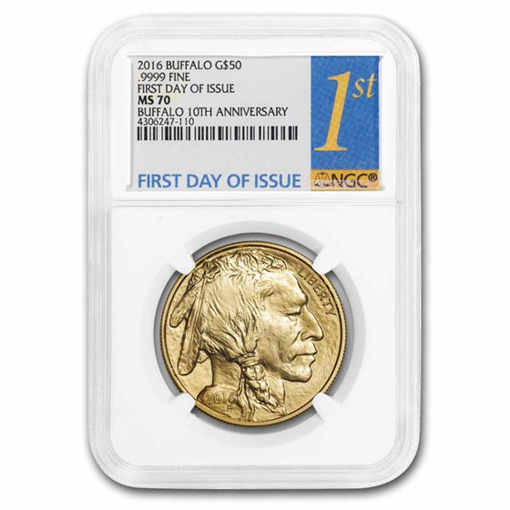 2016 1 oz Gold Buffalo MS-70 NGC (First Day of Issue) 2016 1 oz Gold Buffalo MS-70 NGC (First Day of Issue)