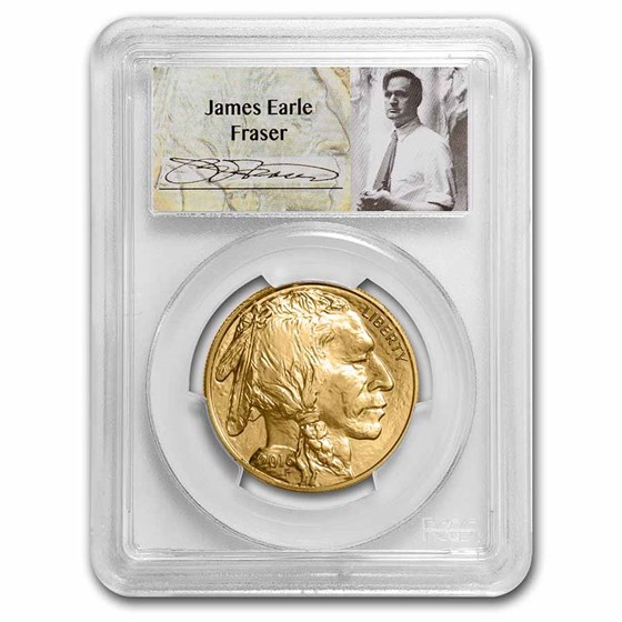 2016 1 oz Gold Buffalo MS-70 PCGS (James E. Fraser) 2016 1 oz Gold Buffalo MS-70 PCGS (James E. Fraser)