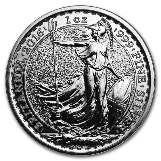 2016 1 oz Silver Britannia BU (w/Year of the Monkey Privy Mark) 2016 1 oz Silver Britannia BU (w/Year of the Monkey Privy Mark)