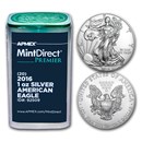2016 1 oz Silver Eagles (20-Coin MintDirect® Premier Tube)