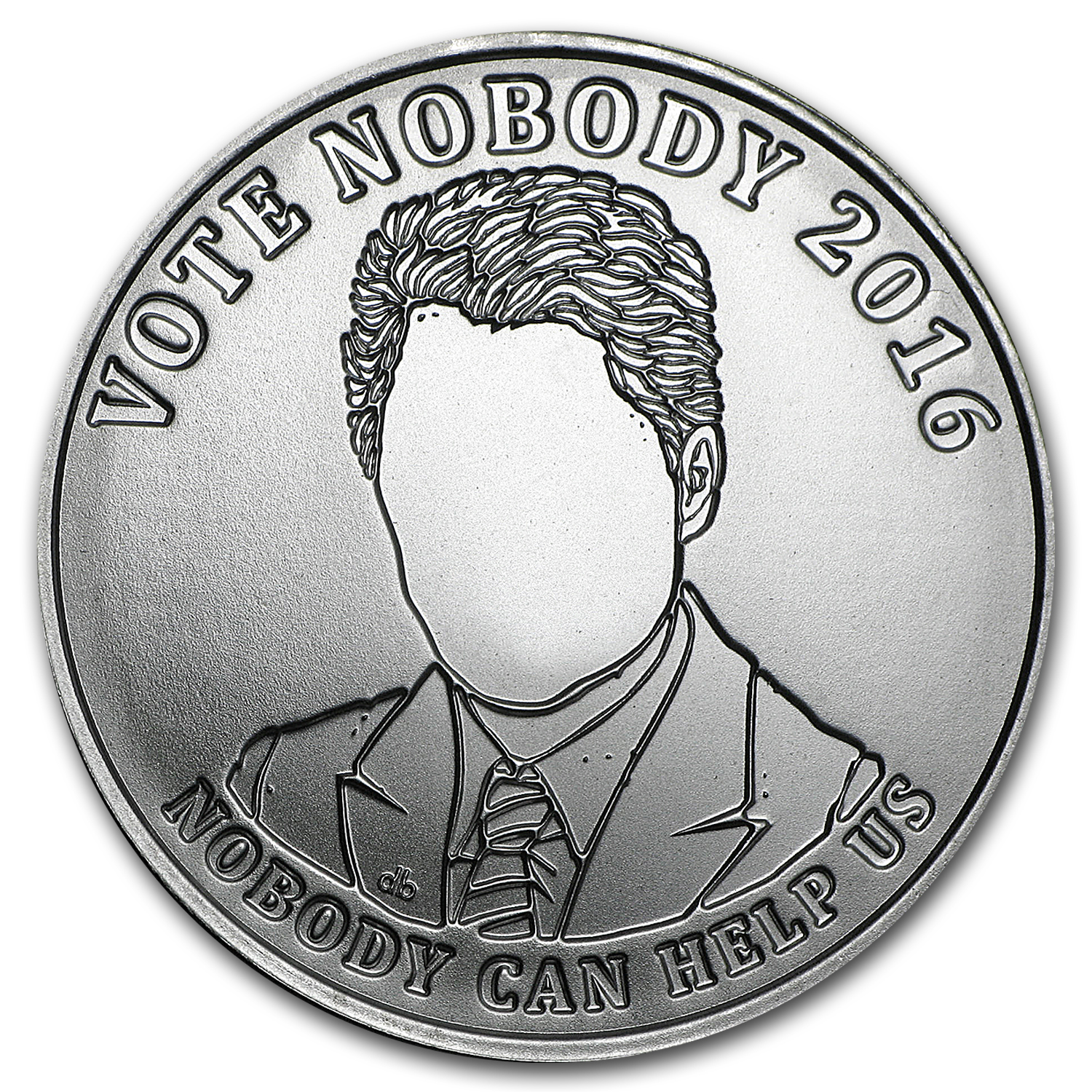 Buy 2016 1 oz Silver Shield Round - Vote Nobody | APMEX