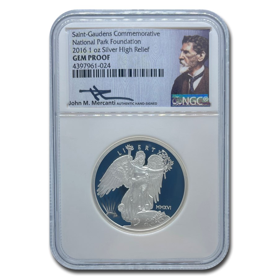 2016 1 oz Silver UHR National Park Saint-Gaudens Gem Proof NGC