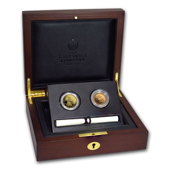 2016-17 GB 2-Coin Gold Guinea & Sovereign Bicentennial Proof Set 2016-17 GB 2-Coin Gold Guinea & Sovereign Bicentennial Proof Set