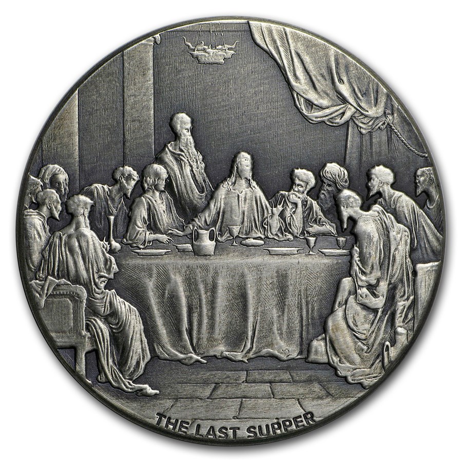 Buy 2016 2 oz Silver Coin Biblical Series Last Supper (Coin Only) APMEX