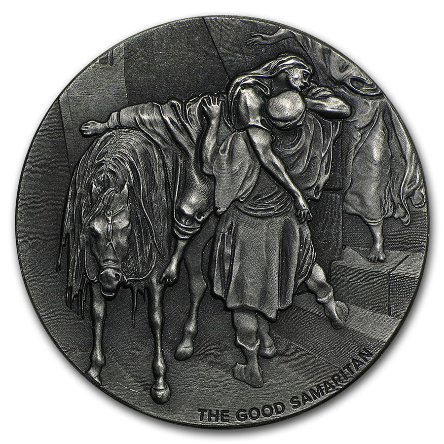 2016 2 oz Silver Coin - Biblical Series (The Good Samaritan)