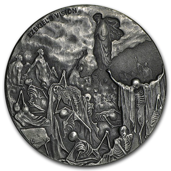 2016 2 oz Silver Coin - Biblical Series (Valley of Dry Bones)