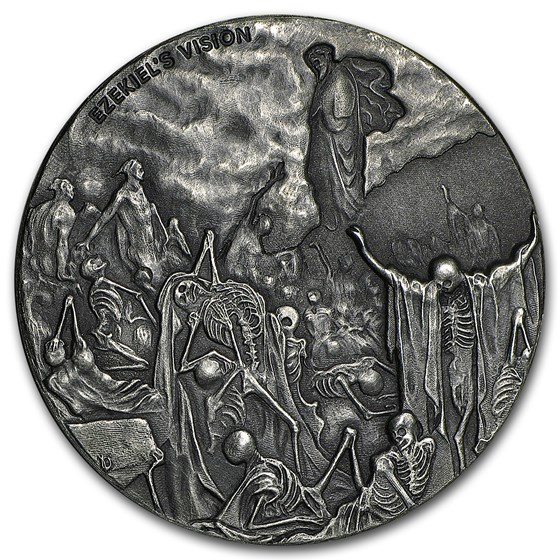 2016 2 oz Silver Coin - Biblical Series (Valley of Dry Bones) 2016 2 oz Silver Coin - Biblical Series (Valley of Dry Bones)