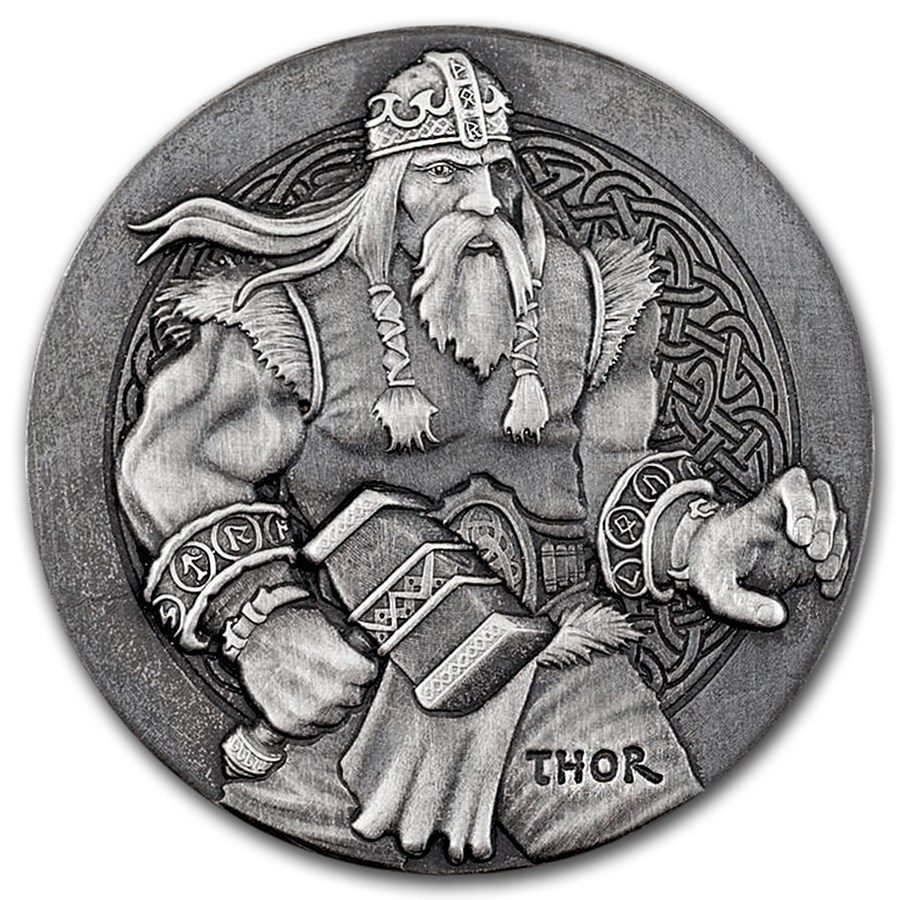 2016 2 oz Silver Coin Viking Series (Thor)