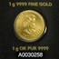 2016 25x 1 gram Gold Maple Leafs - Maplegram25™ (In Assay Sleeve)
