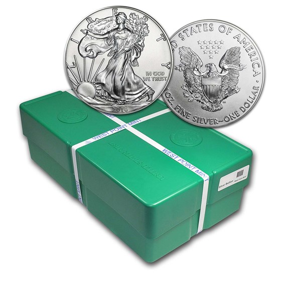 2016 500Coin Silver American Eagle Monster Box (Sealed) Silver