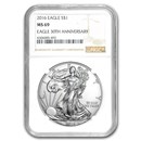 2016 American Silver Eagle MS-69 NGC
