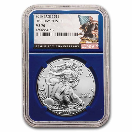 2016 American Silver Eagle MS-70 NGC (Random Label/Core, FDI) 2016 American Silver Eagle MS-70 NGC (Random Label/Core, FDI)
