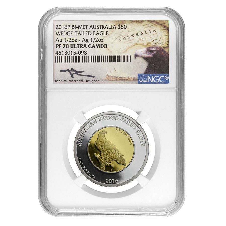 2016 AUS 1/2 Gold Wedge Tailed Eagle PF-70 NGC UC (Mercanti)