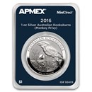 2016 AUS 1 oz Silver Kookaburra Monkey Privy (MintDirect® Single) 2016 AUS 1 oz Silver Kookaburra Monkey Privy (MintDirect® Single)