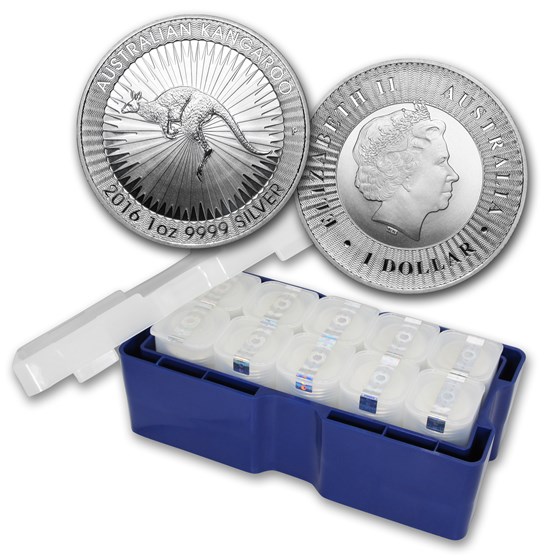2016 AUS 250-Coin 1 oz Silver Kangaroo Mini Monster Box BU